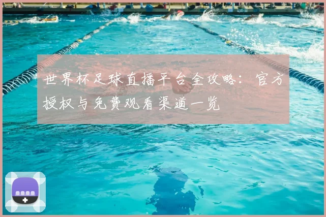 世界杯足球直播平台全攻略:官方授权与免费观看渠道一览